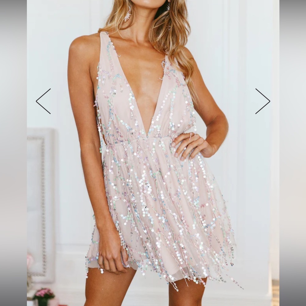 NWT Hello Molly Try Your Luck Sequin mini dress